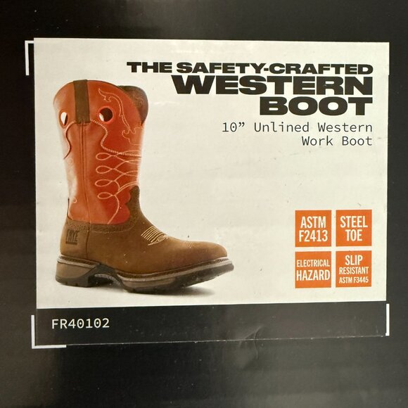 Frye Men's 10" Safety Crafted Wellington Western Work Boots - Steel Toe | New - Picture 7 of 16